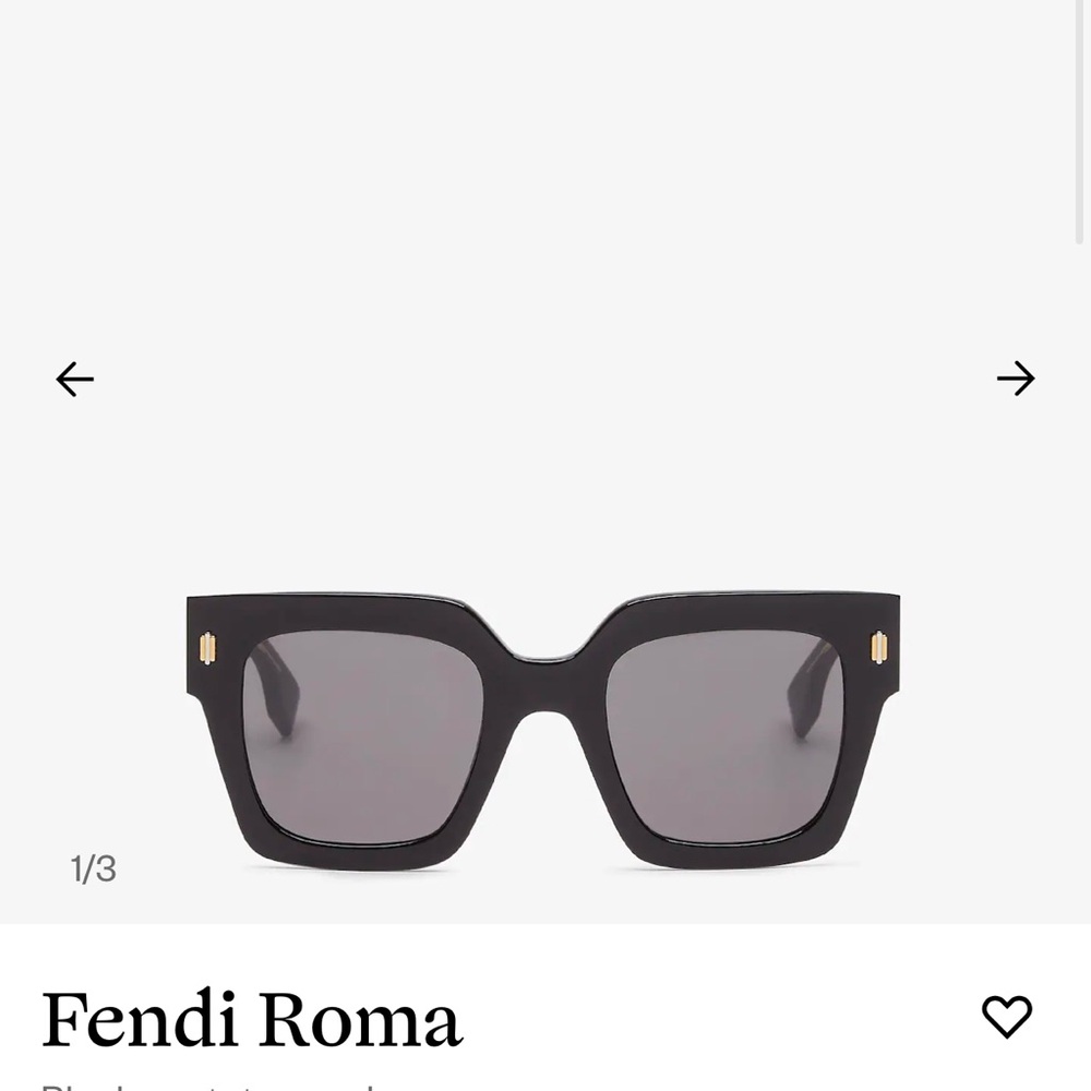 Fendi Roma tortoise sunglasses with F logo
